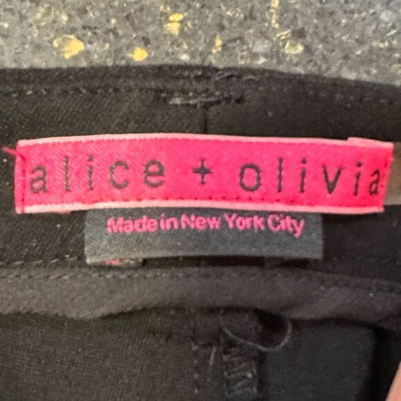 Alice + Olivia Bootcut Black Trousers - Picture 3 of 6